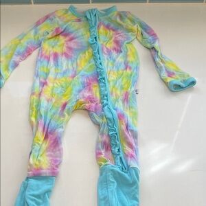 Birdie Bean Tie-Dye Kids Footie Pajamas size 18-24 months